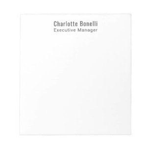 Bloc-note Professionnel Moderne Minimaliste Simple