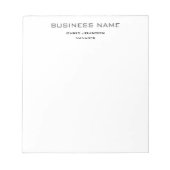 Bloc-note Professionnel Moderne Simple Clair (Devant)