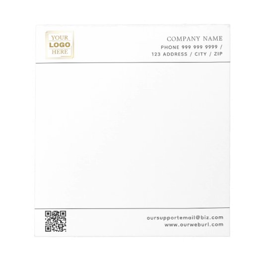 Bloc-note Professionnel personnalisé (Devant)