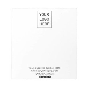 Bloc-note Professionnel Personnalisé Logo Entreprise Blanc