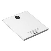 Bloc-note Professionnel Personnalisé Logo Entreprise Blanc (Incliné)