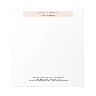Bloc-note Professionnel Plain Moderne Minimaliste 