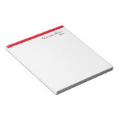 Bloc-note Professionnel Simple Immobilier simple Rouge Blanc (Incliné)