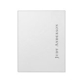 Bloc-note Professionnel Simple Moderne Élégant Votre Nom (Tourné)