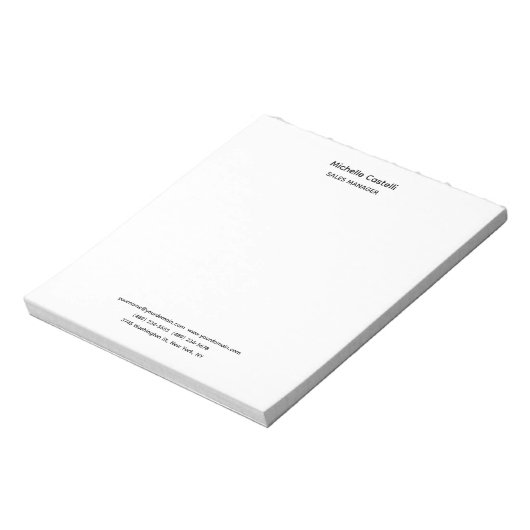 Bloc-note Professionnel Unique Classique Simple (Tourné)