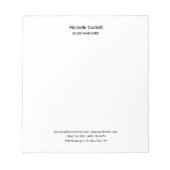Bloc-note Professionnel Unique Classique Simple (Devant)