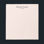 Bloc-note Professionnel Unique Classique Simple<br><div class="desc">Outils de modification faciles. Différents types et tailles,  choix de couleur et de police.</div>