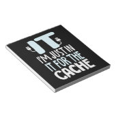 Bloc-note Programmeur juste dans l'informatique pour le cach (Incliné)