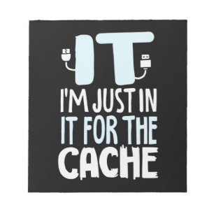 Bloc-note Programmeur juste dans l'informatique pour le cach