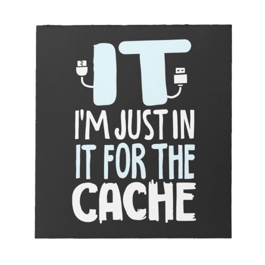 Bloc-note Programmeur juste dans l'informatique pour le cach (Devant)