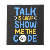 Bloc-note Programmeur Me Montre Le Code (Devant)