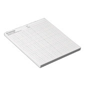 Bloc-note Projet de la société Tradesman Date Grille 5x5 Gra (Incliné)