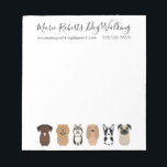 Bloc-note Promenade De Chien, Assis Pour Animaux, Embarqueme<br><div class="desc">Laissez à vos clients des notes sur leurs animaux de compagnie sur ces blocs-notes personnalisés. L'image de marque intégrée vous assure de vous appeler chaque fois qu'ils ont besoin de soins pour leurs amis furieux.</div>