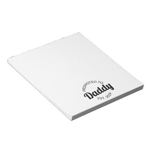 Bloc-note Promu À Daddy Est. 2024 I (Incliné)