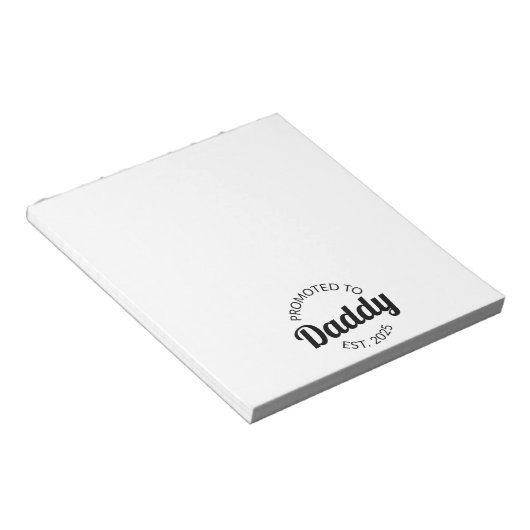Bloc-note Promu À Daddy Est. 2025 I (Incliné)