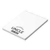 Bloc-note Promu À Oncle Est. 2026 II (Tourné)