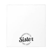 Bloc-note Promu À Soeur Est. 2024 I (Devant)