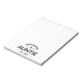 Bloc-note Promu À Tante Est. 2024 II (Tourné)