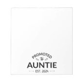Bloc-note Promu À Tante Est. 2024 II (Devant)