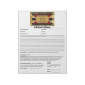 Bloc-note Proposition de Roses Black Gold Gem (Tourné)