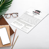 Bloc-note Proposition de toit noir