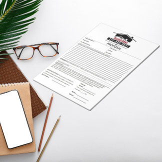 Bloc-note Proposition de toit noir