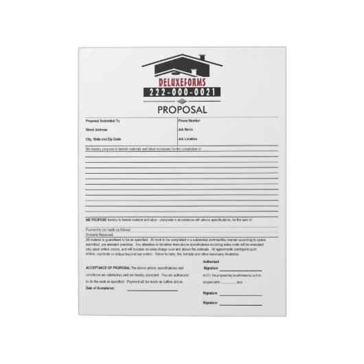 Bloc-note Proposition de toit noir (Tourné)