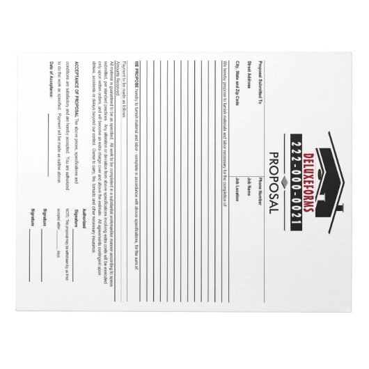 Bloc-note Proposition de toit noir (Devant)