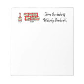 Bloc-note Propriétaire de condo amateur de vin humoristique (Devant)