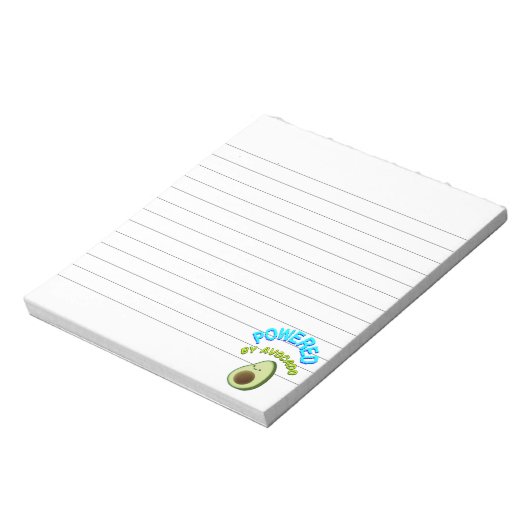 Bloc-note Propulsé Par Avocado Lined (Tourné)