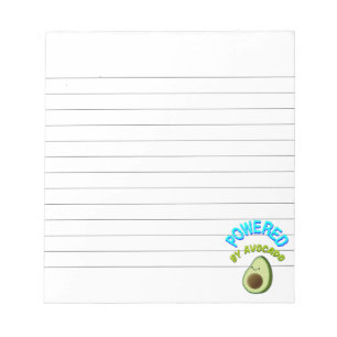 Bloc-note Propulsé Par Avocado Lined