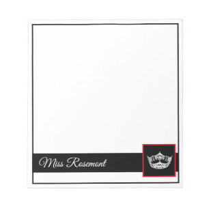 Bloc-note Protection d'autographe de couronne de