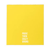 Bloc-note Prouver Citation Mots Positifs Pensées Jaune Gras (Devant)