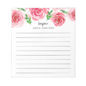 Bloc-note Provence Rose | Personnalisé (Devant)