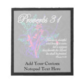 Bloc-note Proverbes 31 Bible Chrétienne Femmes (Devant)