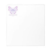 Bloc-note Proverbes 3:5,6 Écriture Inspiration Papillon (Devant)