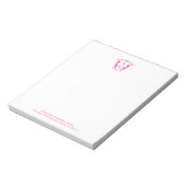 Bloc-note Pseuses-notes personnalisées Fuchsia rose (Tourné)