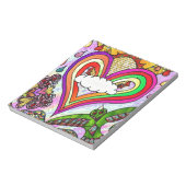 Bloc-note Psychédélic Rainbow Heart (Tourné)