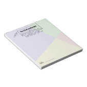 Bloc-note Psychologue De L'École Noter Pad Avec Bannière Enf (Incliné)