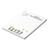Bloc-note Psychologue de l'école primaire Note Pad (Tourné)