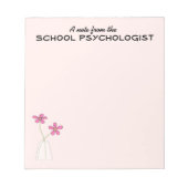 Bloc-note Psychologue Scolaire Note Pad (Petit) (Devant)