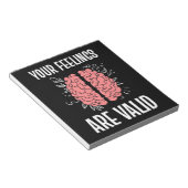 Bloc-note Psychologue Vos Sentiments Sont Valables (Incliné)