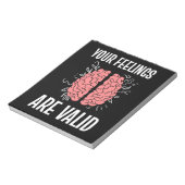 Bloc-note Psychologue Vos Sentiments Sont Valables (Tourné)