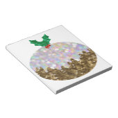 Bloc-note puddings de Noël (Incliné)