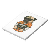 Bloc-note Pug incroyablement cool � Création drôle de chien  (Tourné)