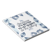 Bloc-note Puissance du silence - Citation inspirante (Incliné)