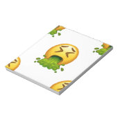 Bloc-note puking émoji (Tourné)