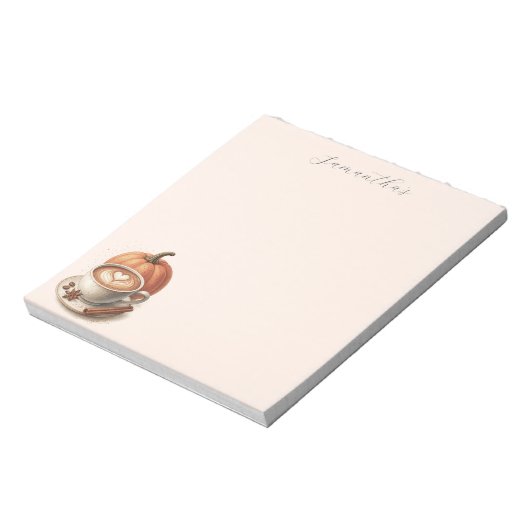 Bloc-note Pumpkin Spice Coffee Themed Notepad (Tourné)
