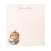 Bloc-note Pumpkin Spice Coffee Themed Notepad (Devant)