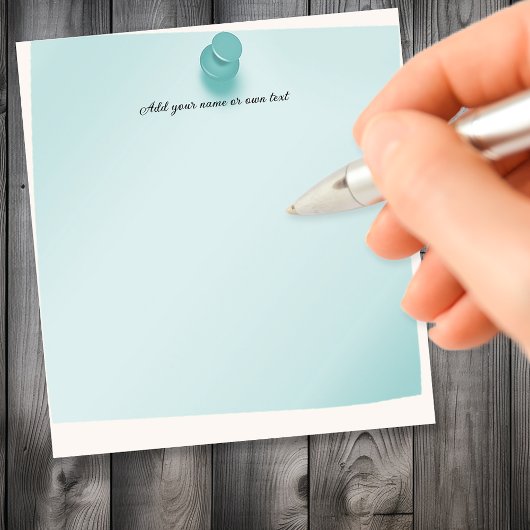 Bloc-note Punaise bleue personnalisable